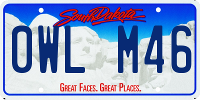 SD license plate 0WLM46