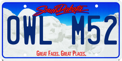 SD license plate 0WLM52
