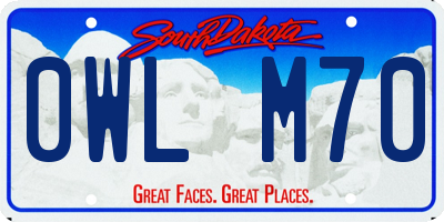 SD license plate 0WLM70