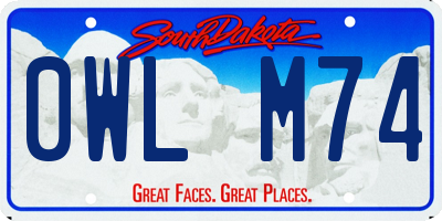 SD license plate 0WLM74