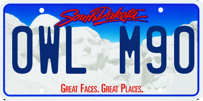 SD license plate 0WLM90