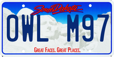 SD license plate 0WLM97