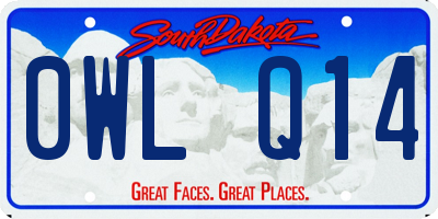 SD license plate 0WLQ14