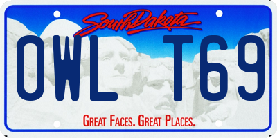 SD license plate 0WLT69