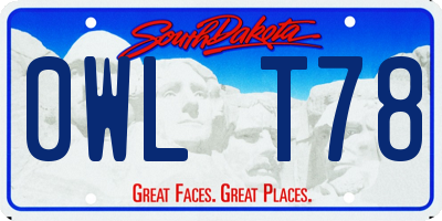 SD license plate 0WLT78