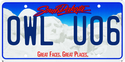 SD license plate 0WLU06