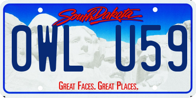 SD license plate 0WLU59