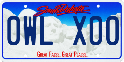 SD license plate 0WLX00