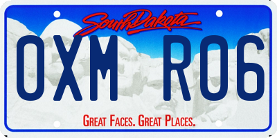SD license plate 0XMR06