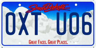 SD license plate 0XTU06