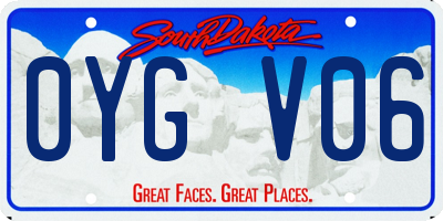 SD license plate 0YGV06