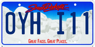 SD license plate 0YHI11