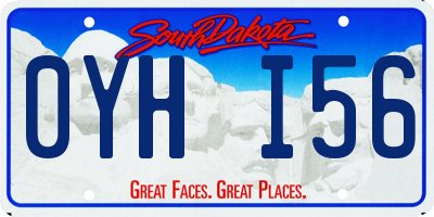 SD license plate 0YHI56