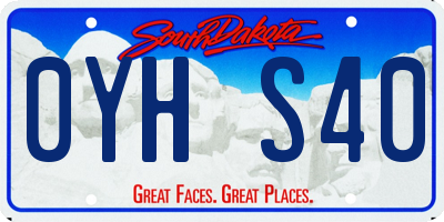 SD license plate 0YHS40
