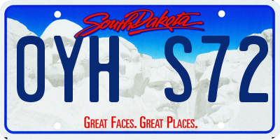 SD license plate 0YHS72