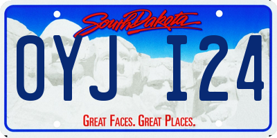 SD license plate 0YJI24