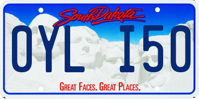 SD license plate 0YLI50