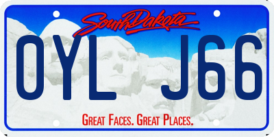 SD license plate 0YLJ66