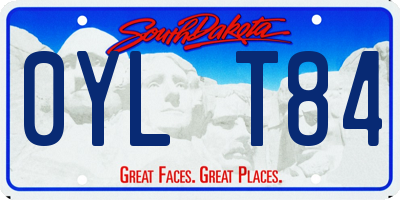 SD license plate 0YLT84