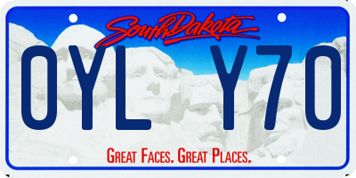SD license plate 0YLY70