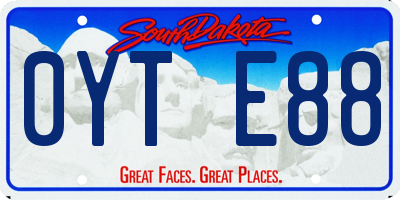 SD license plate 0YTE88