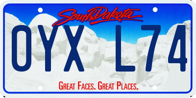 SD license plate 0YXL74