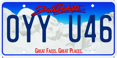 SD license plate 0YYU46