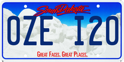 SD license plate 0ZEI20