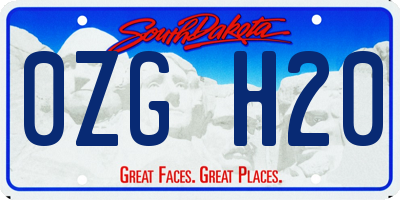 SD license plate 0ZGH20