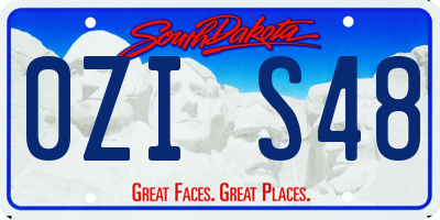 SD license plate 0ZIS48