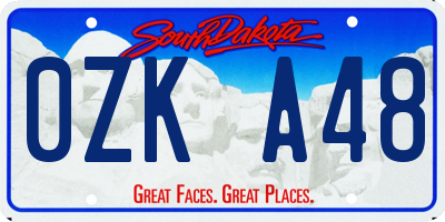 SD license plate 0ZKA48