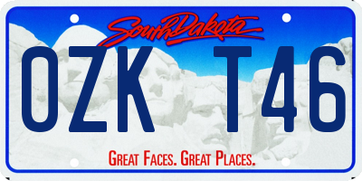 SD license plate 0ZKT46