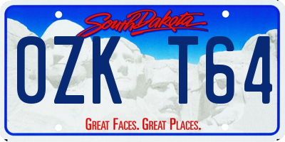 SD license plate 0ZKT64