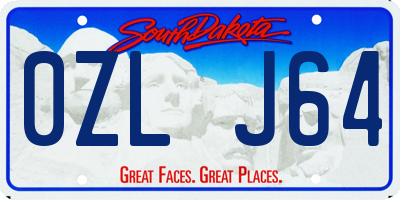 SD license plate 0ZLJ64