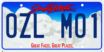 SD license plate 0ZLM01