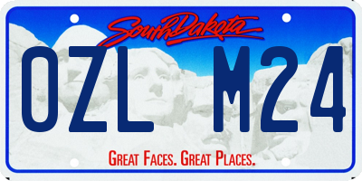 SD license plate 0ZLM24