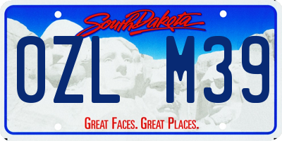 SD license plate 0ZLM39