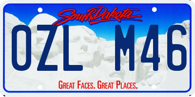 SD license plate 0ZLM46