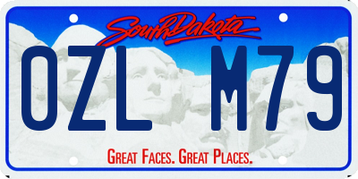 SD license plate 0ZLM79