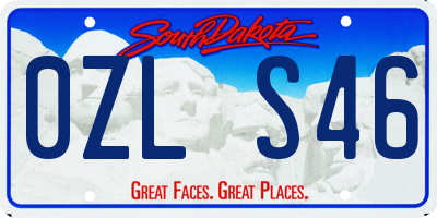 SD license plate 0ZLS46
