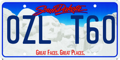 SD license plate 0ZLT60