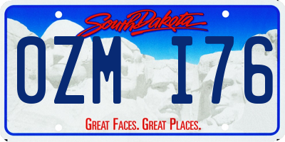 SD license plate 0ZMI76