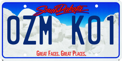 SD license plate 0ZMK01