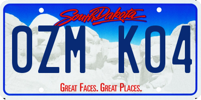SD license plate 0ZMK04