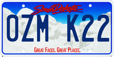 SD license plate 0ZMK22