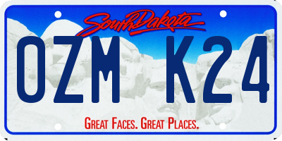 SD license plate 0ZMK24