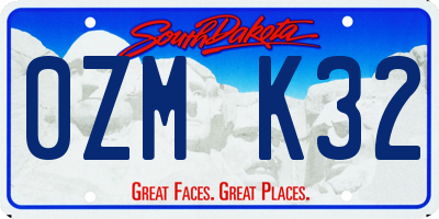 SD license plate 0ZMK32