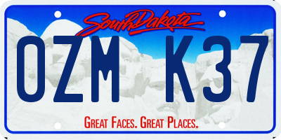 SD license plate 0ZMK37