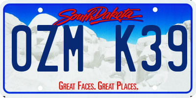 SD license plate 0ZMK39