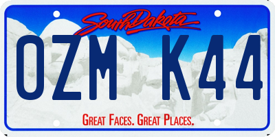 SD license plate 0ZMK44